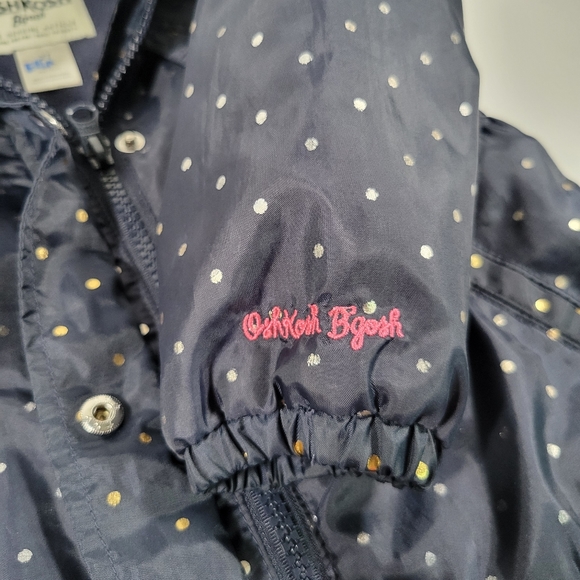 Child's 2T hooded jacket Oshkosh Bgosh Black and Gold - Picture 6 of 9